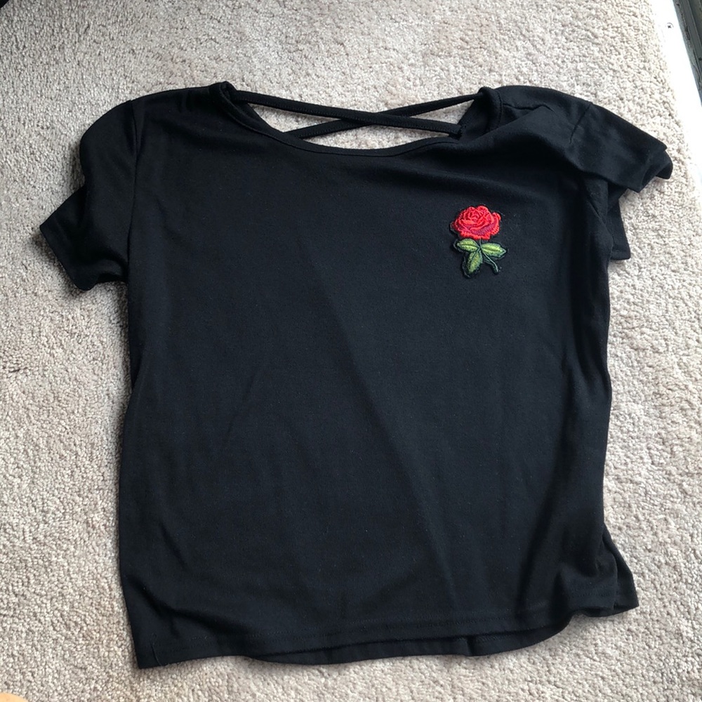 Rose Patch T Shirt